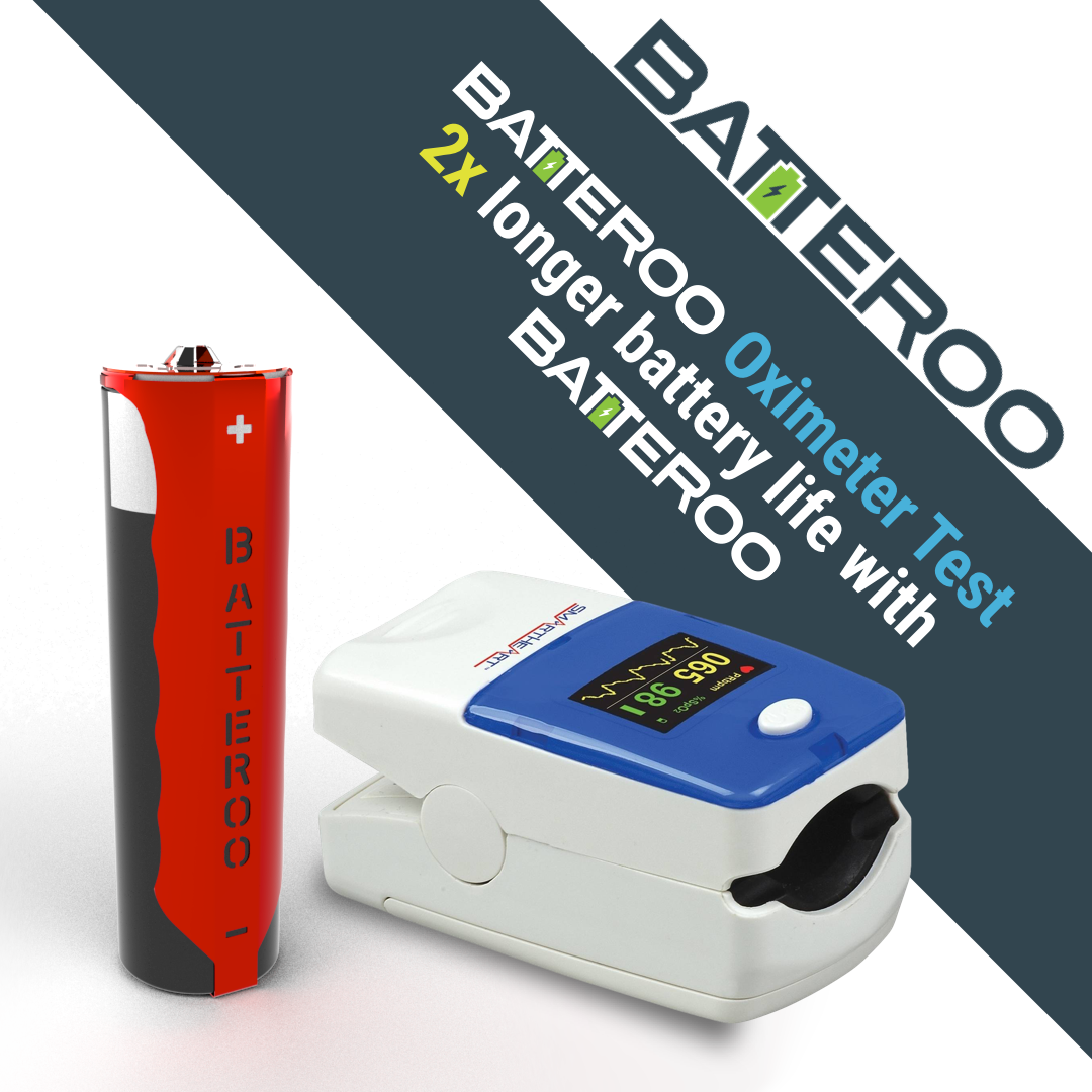 Batteroo Test with Oximeter (2x Battery Life Extension)