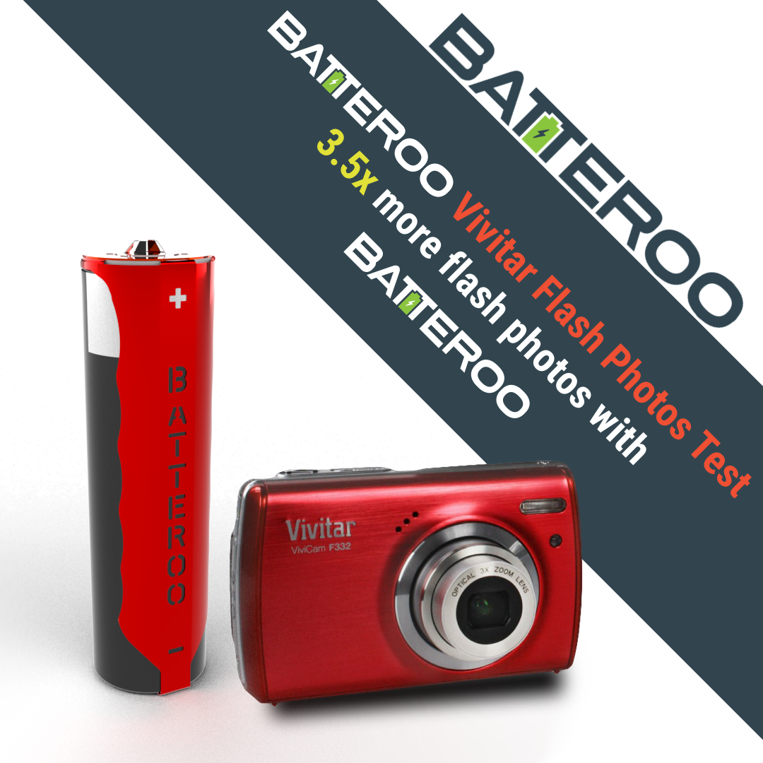 Batteroo Test with Vivitar Digital Camera (3.5x Battery Life Extension) 